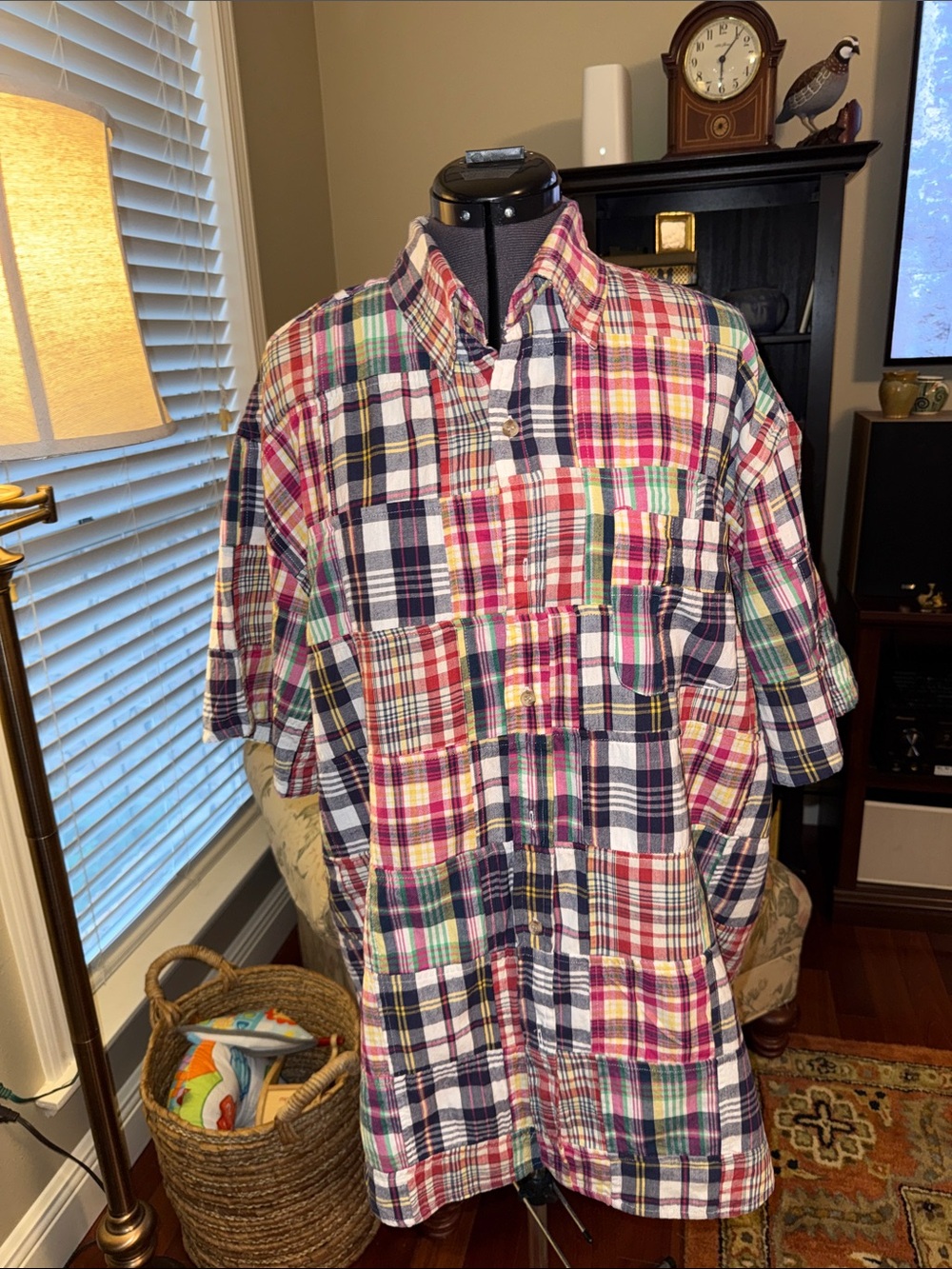 Men's Multicolor Original Madras Short-Sleeve Shirt - Casual Button-Up